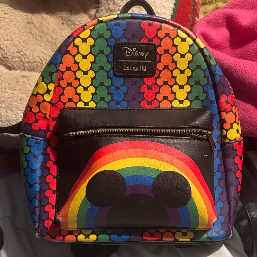 Loungefly Disney Rainbow Mickey Mouse Backpack